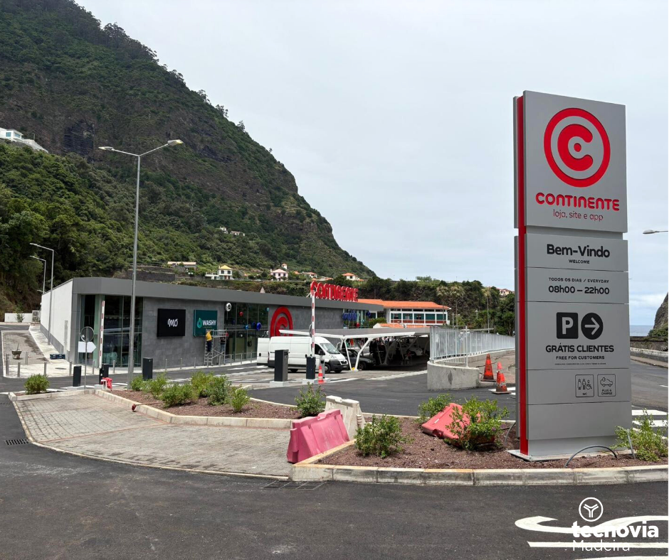 Nova loja Continente Modelo em São Vicente tem a marca Tecnovia Madeira