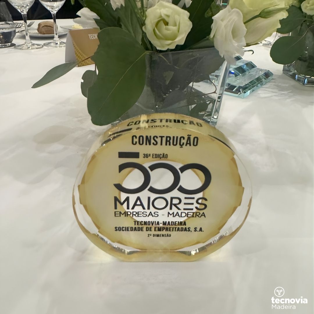 Tecnovia Madeira distinguida com 2.º lugar no Prémio 